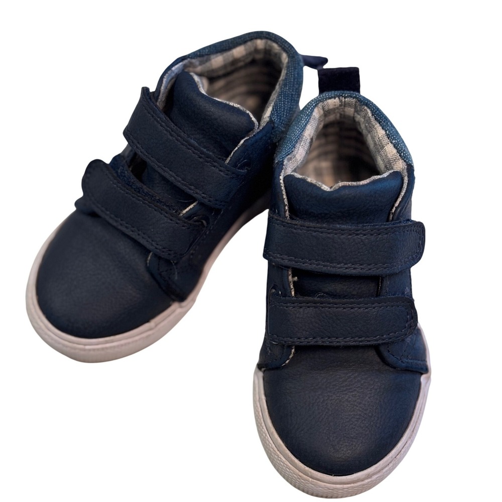 Cat & Jack Blue Sneakers Baby Size 6 Toddler Boys Casual Shoes Play‎ Condition